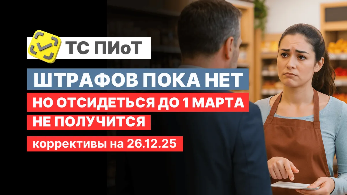 Корректировка по срокам настройки ТС ПИоТ новые требования маркировки 2026